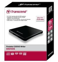 TRANSCEND 8X ULTRA-SLIM USB EXTERNAL DVD-RW BLACK